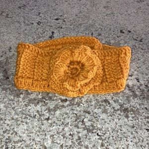 UEC Headband/Ear warmer adult size single button pumpkin color